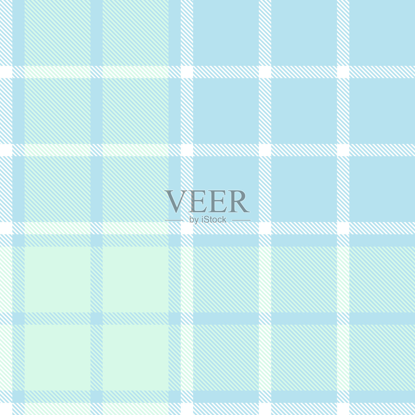 天蓝色格子呢格子无缝图案插画图片素材