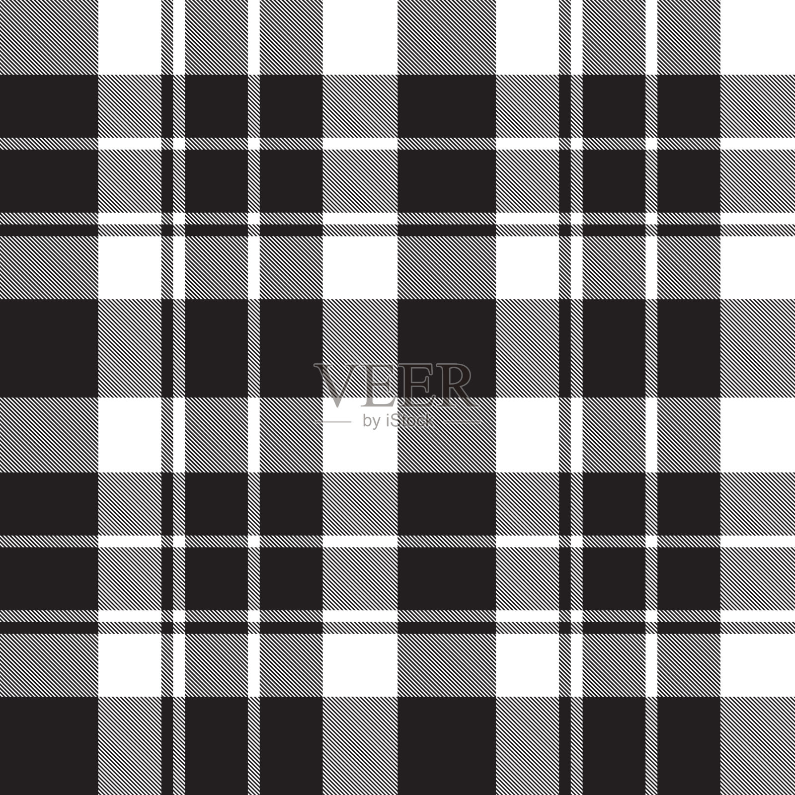 黑白格子格子无缝图案插画图片素材