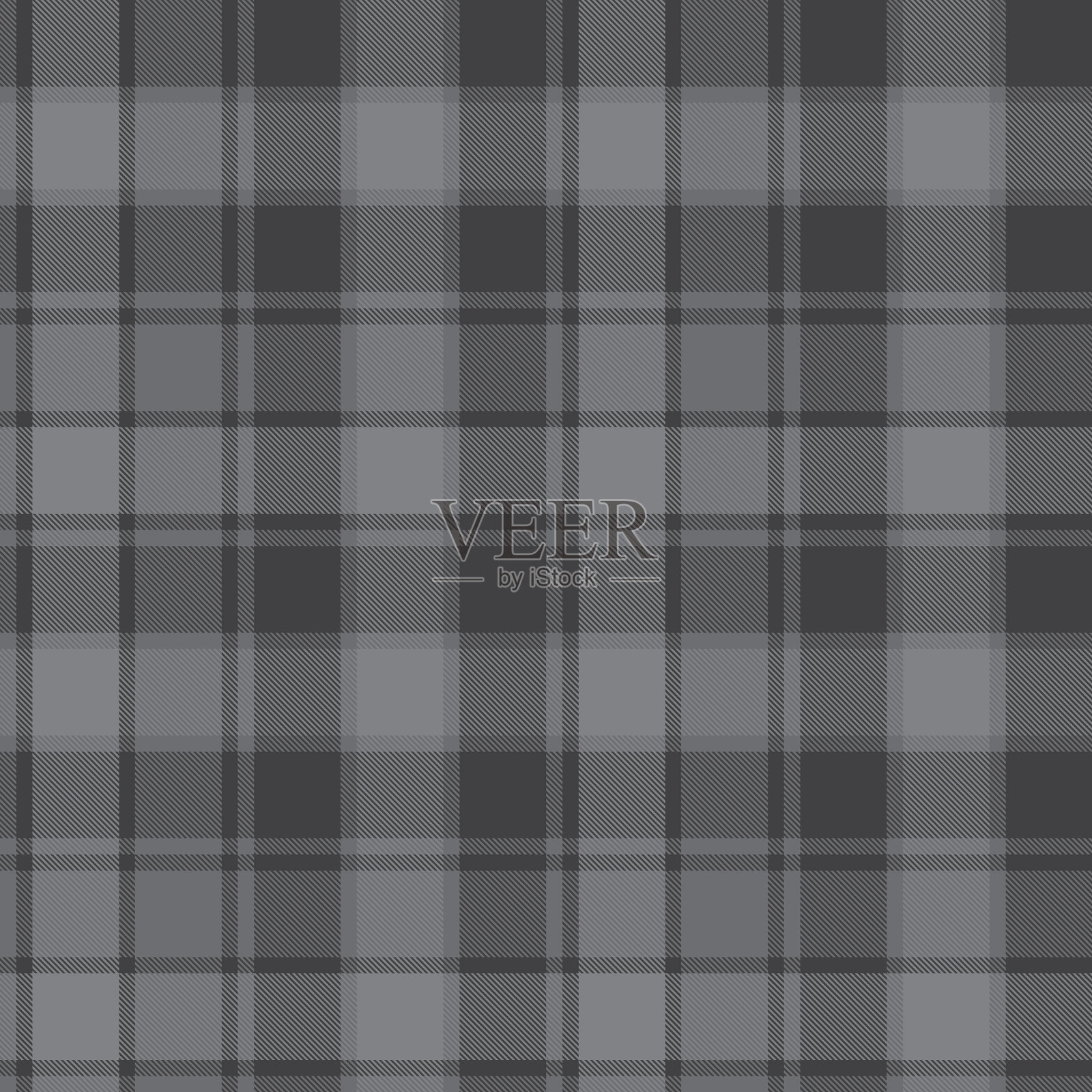 灰色格子花格无缝图案插画图片素材