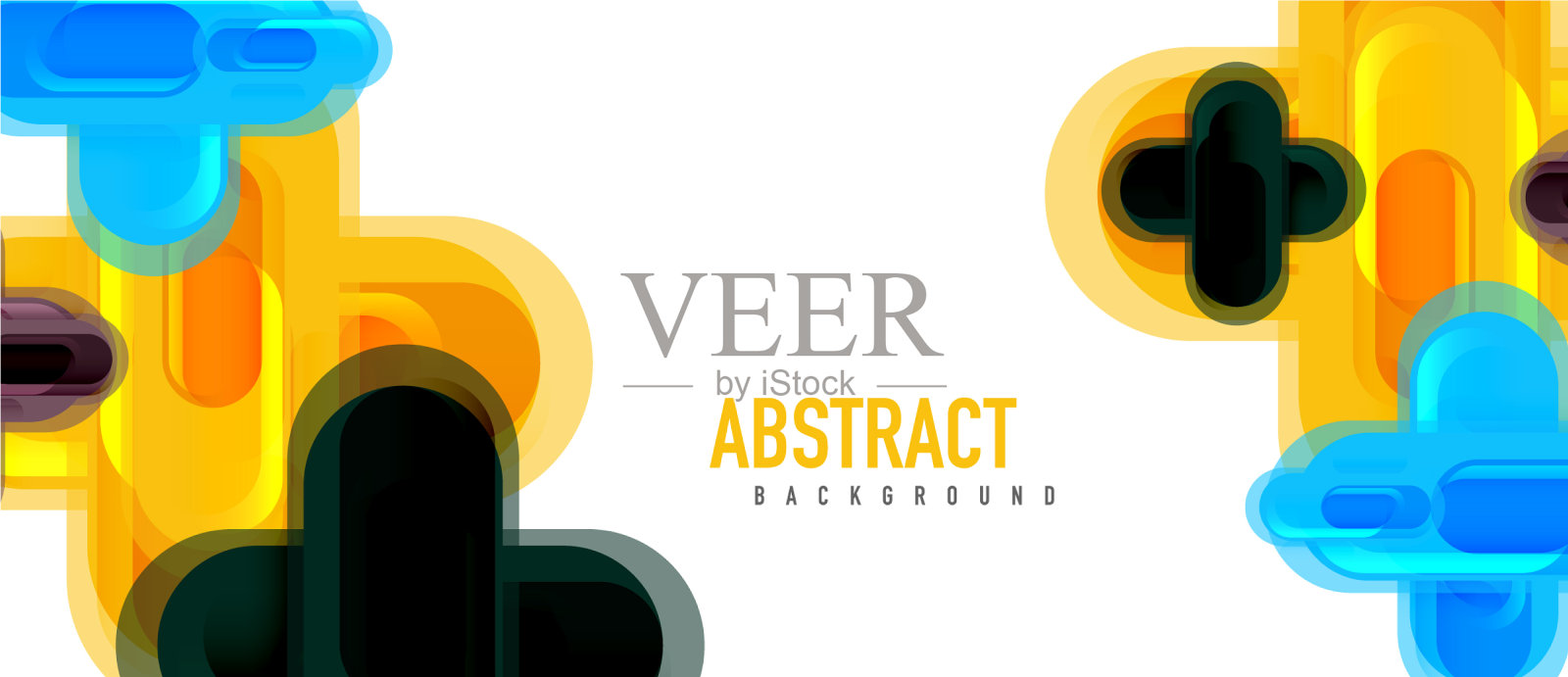 现代玻璃十字形抽象插画图片素材