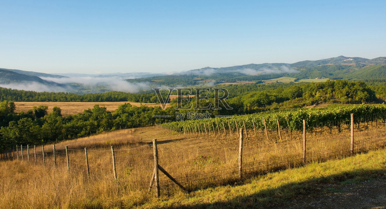 托斯卡纳风景黎明照片摄影图片