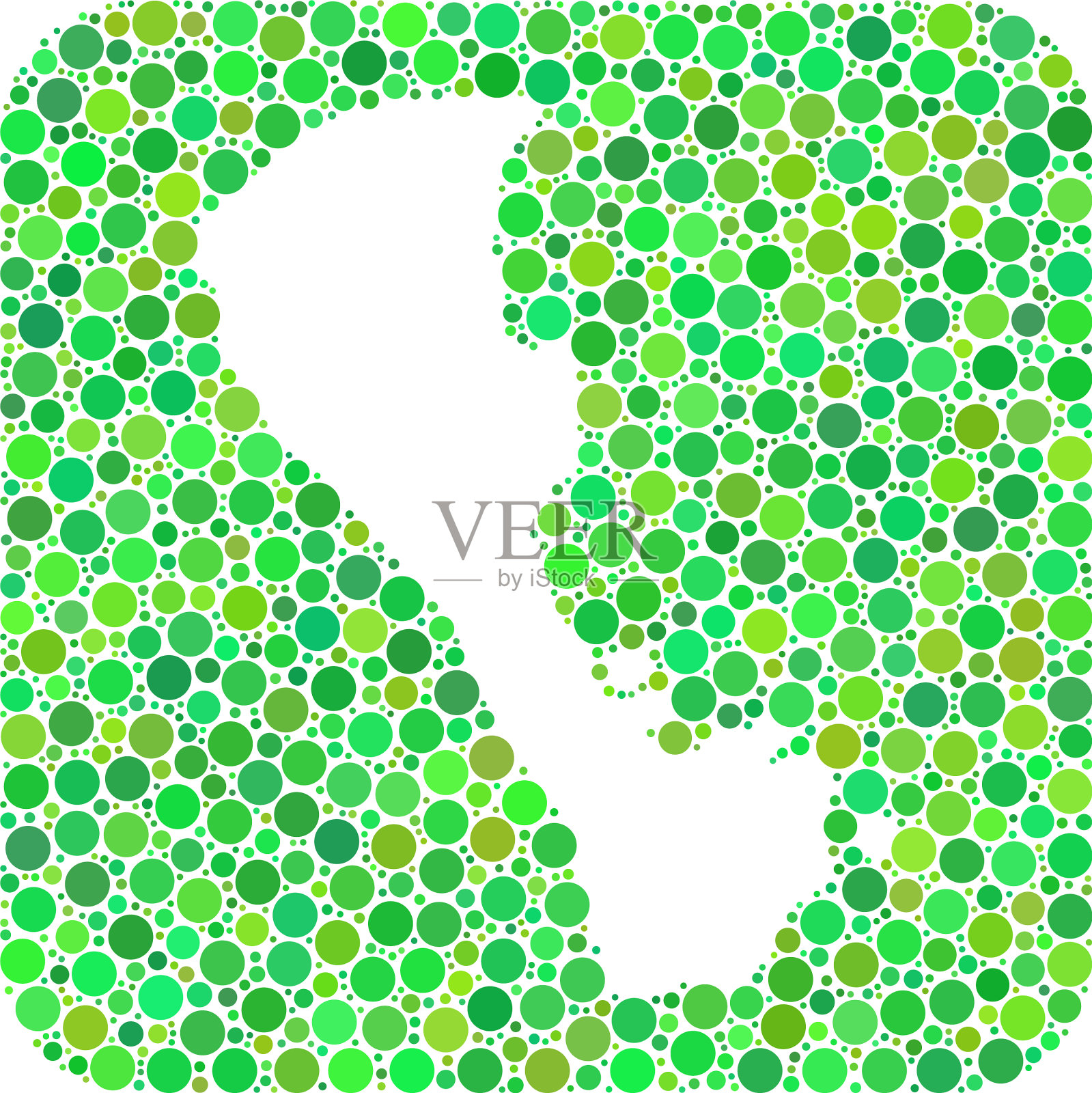 地图长滩岛-点缀马赛克插画图片素材