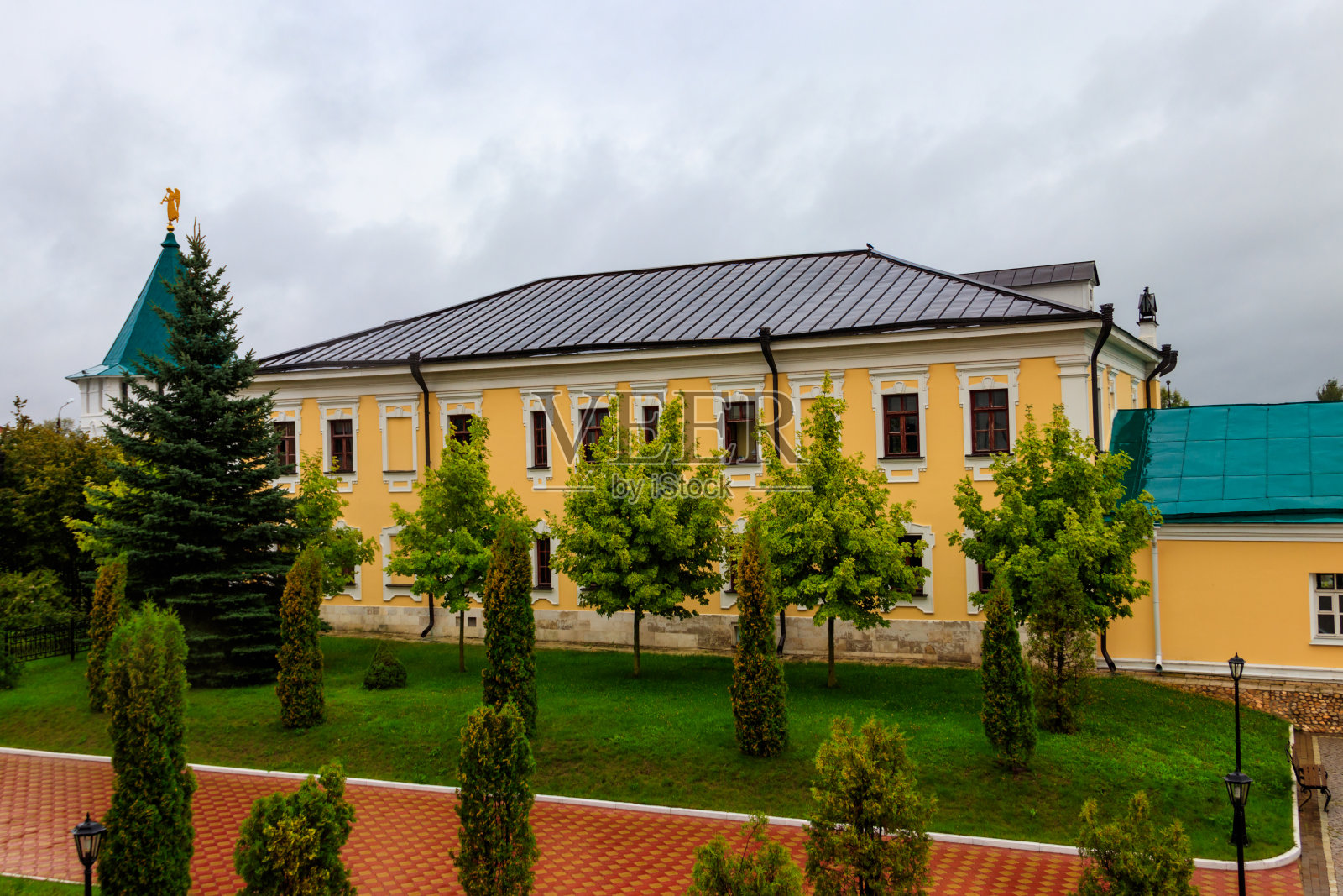 俄罗斯，莫斯科，Serpukhov Vysotsky修道院照片摄影图片