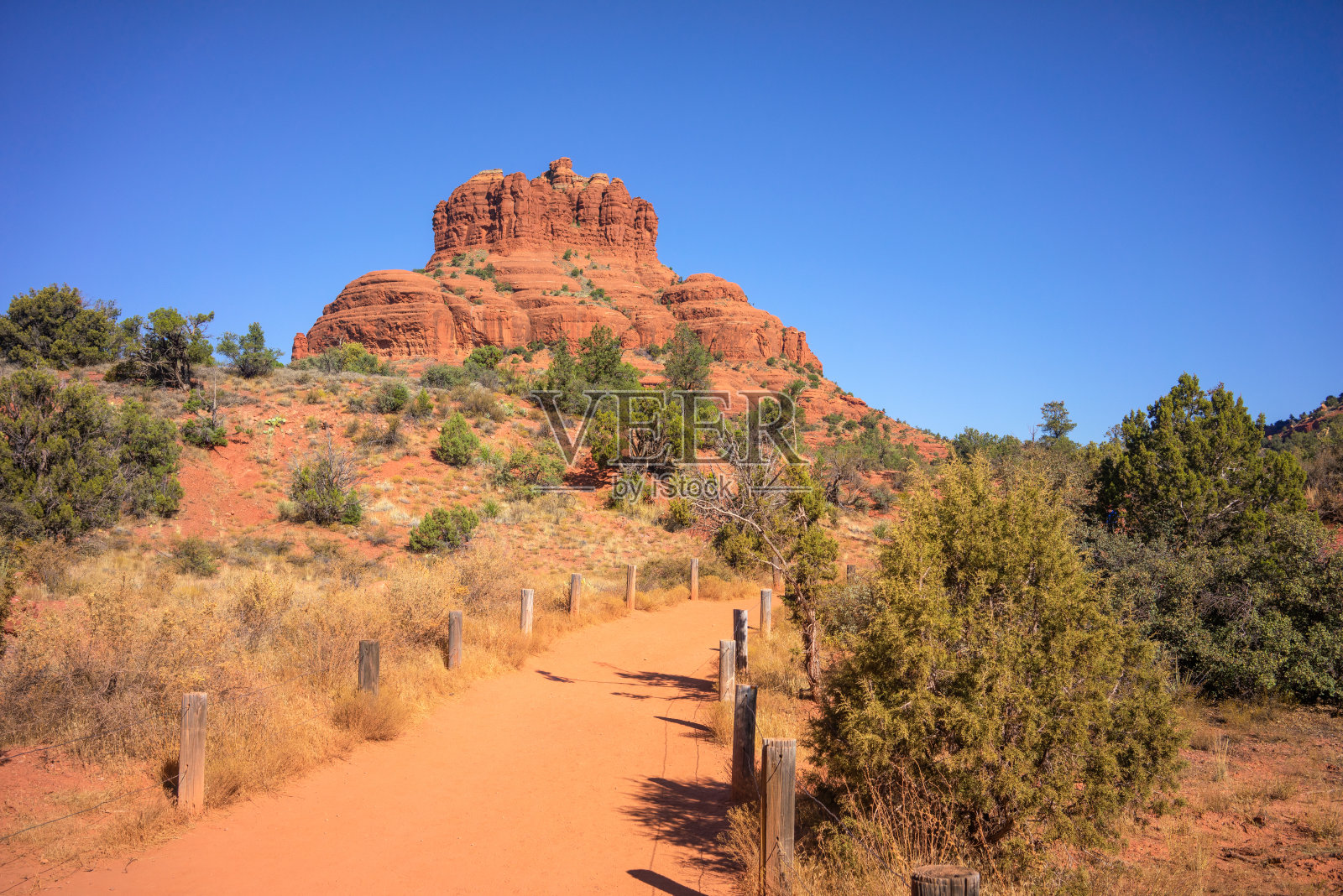 亚利桑那州塞多纳沙漠徒步试验照片摄影图片