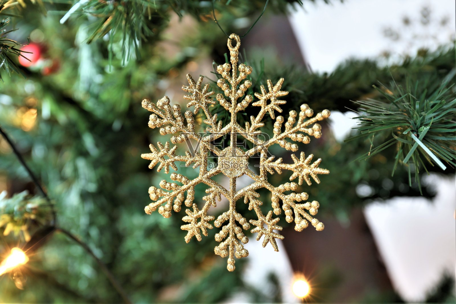 圣诞树装饰品照片摄影图片