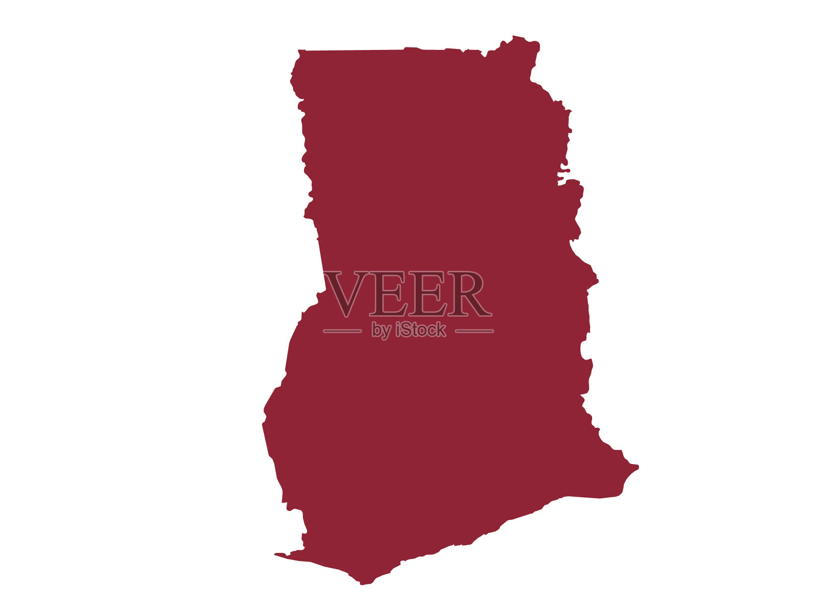 加纳的地图插画图片素材