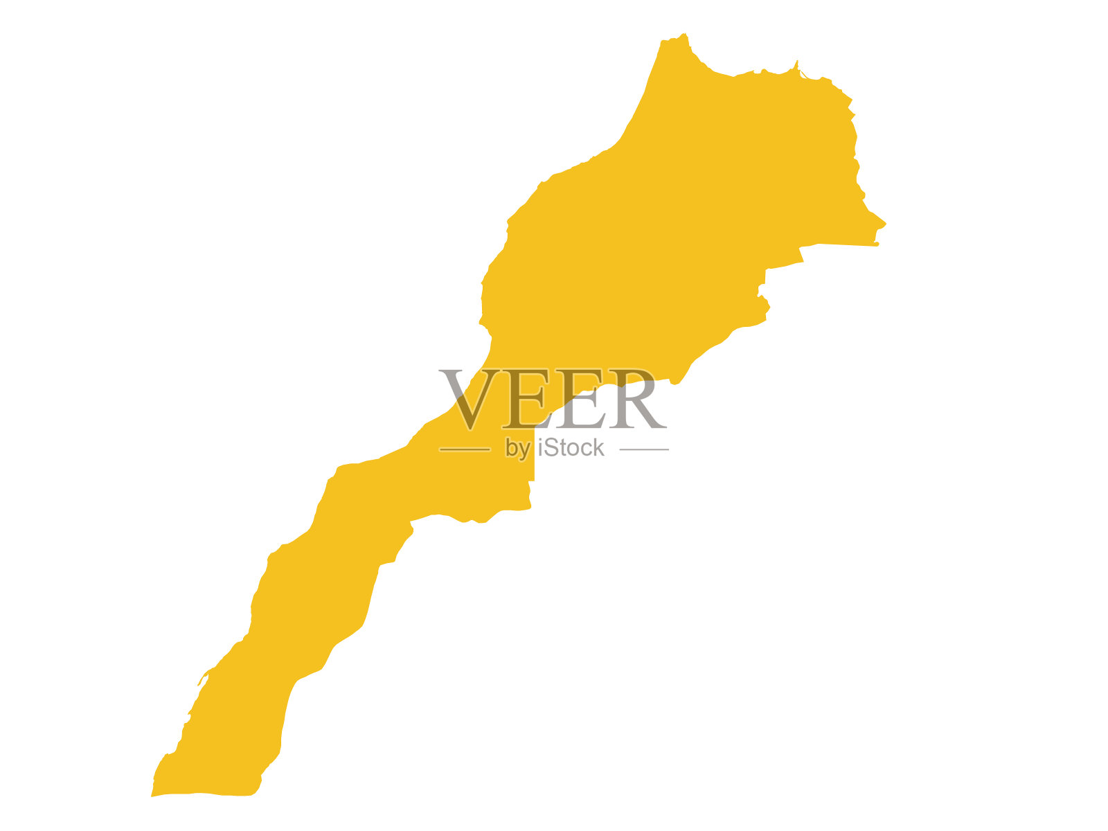 摩洛哥地图插画图片素材