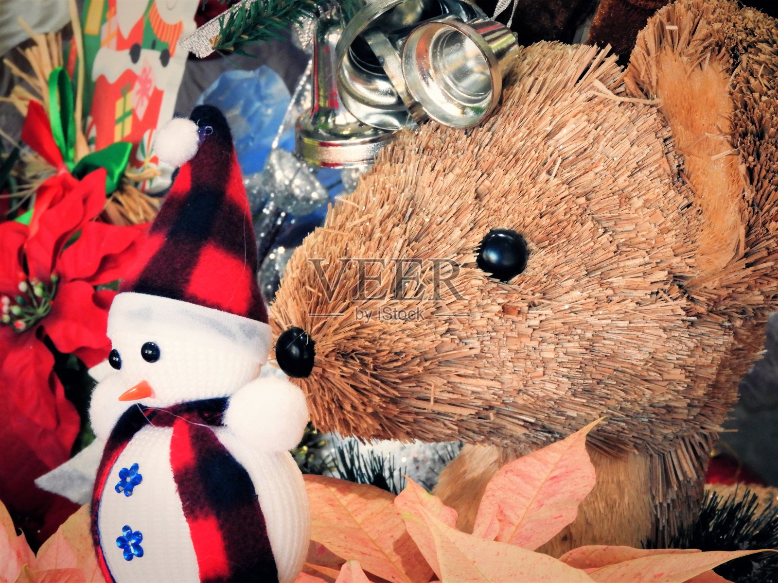 毛绒玩具特写镜头照片摄影图片