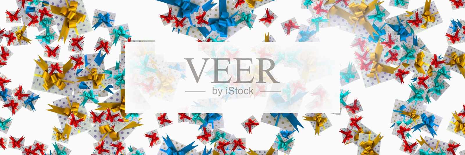 圣诞快乐，节日快乐，贺卡，相框，横幅。圣诞背景与大套美丽的礼物或礼物盒。三维演示照片摄影图片