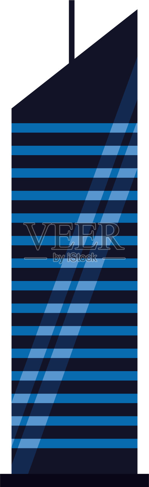 孤立城市建筑设计设计元素图片