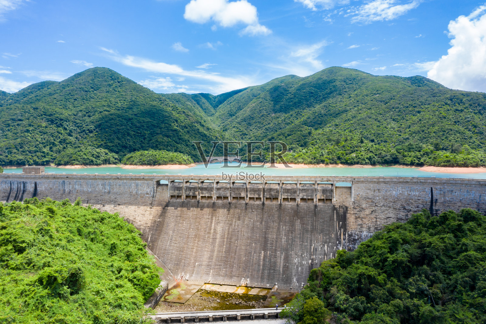 香港大潭水塘照片摄影图片