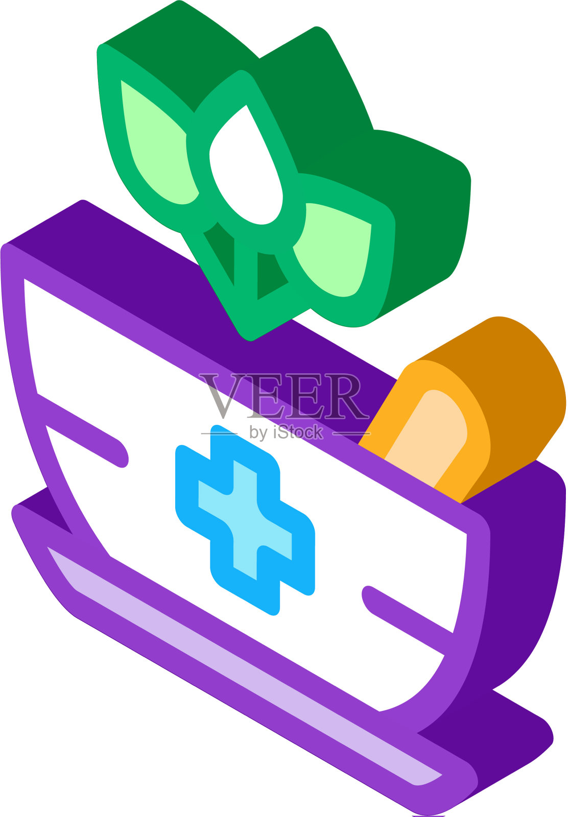 医疗碗等距图标图标素材