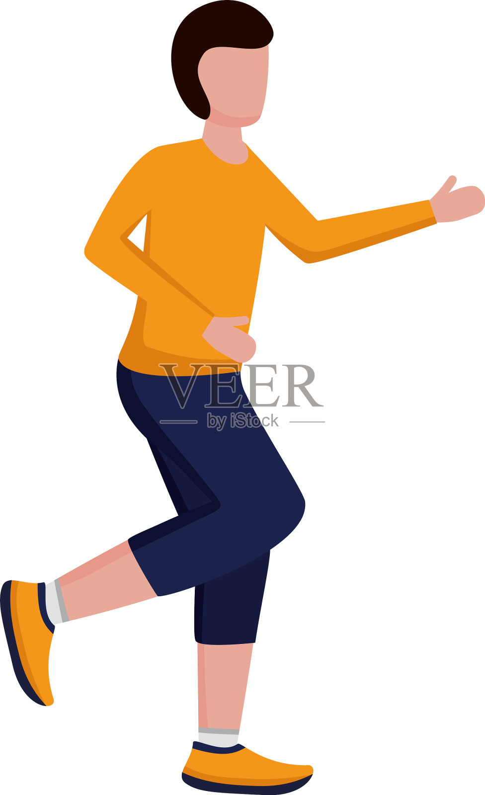 人的化身跑步设计设计元素图片