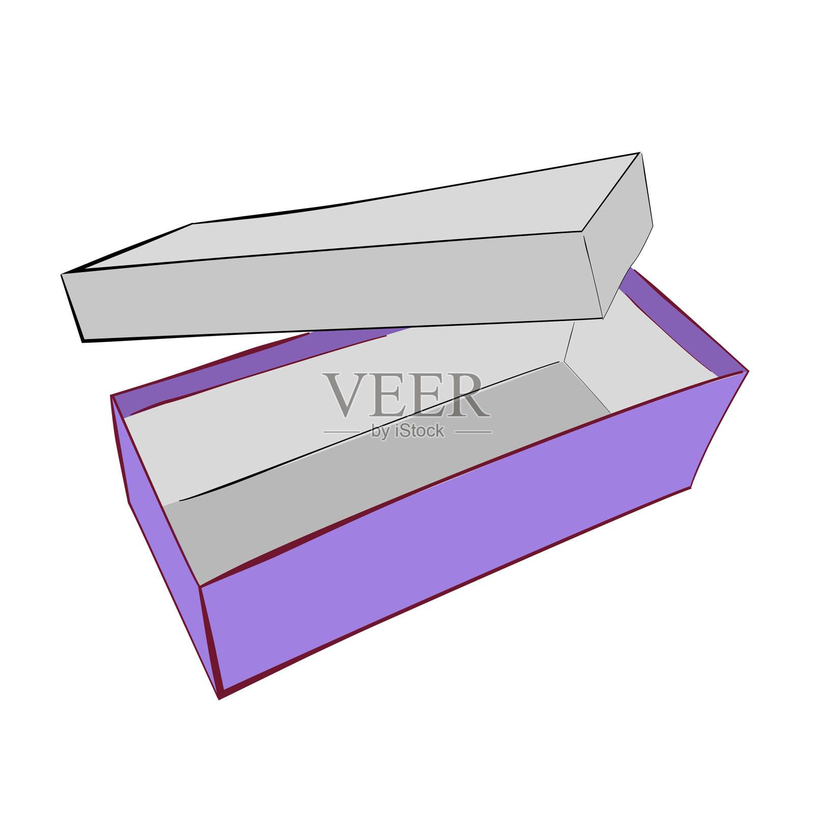 简单的手绘草图模板或模型紫色设计元素图片