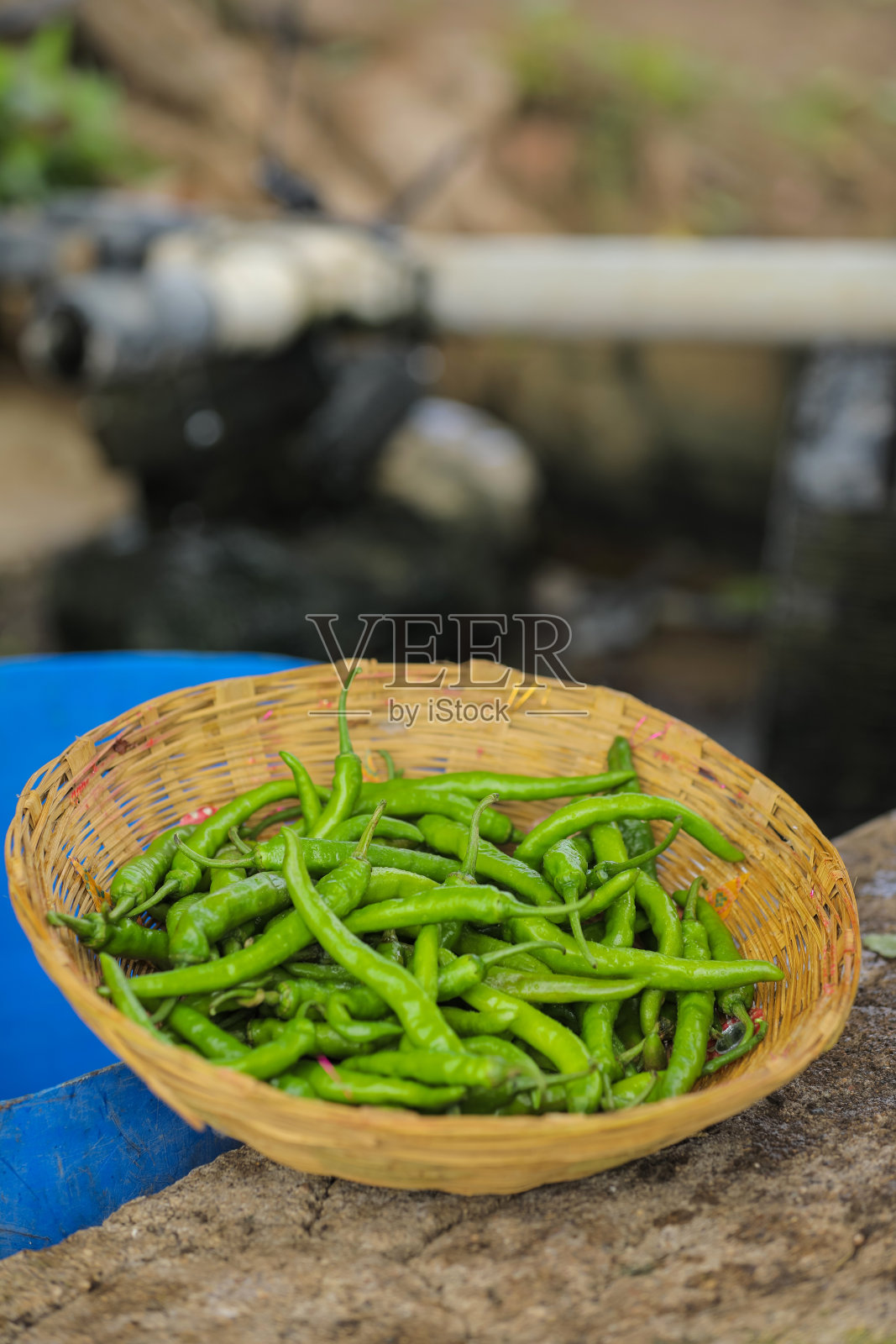 新鲜的绿色凉拌木碗照片摄影图片