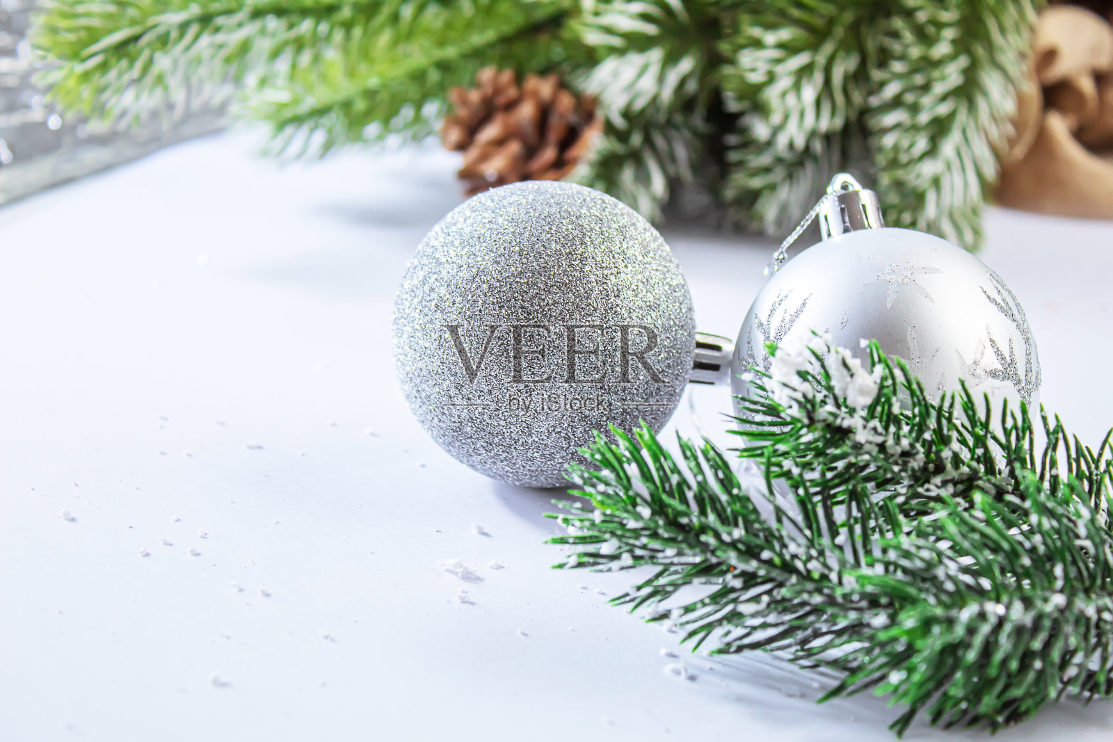 圣诞节的背景。新年快乐。选择聚焦假日照片摄影图片