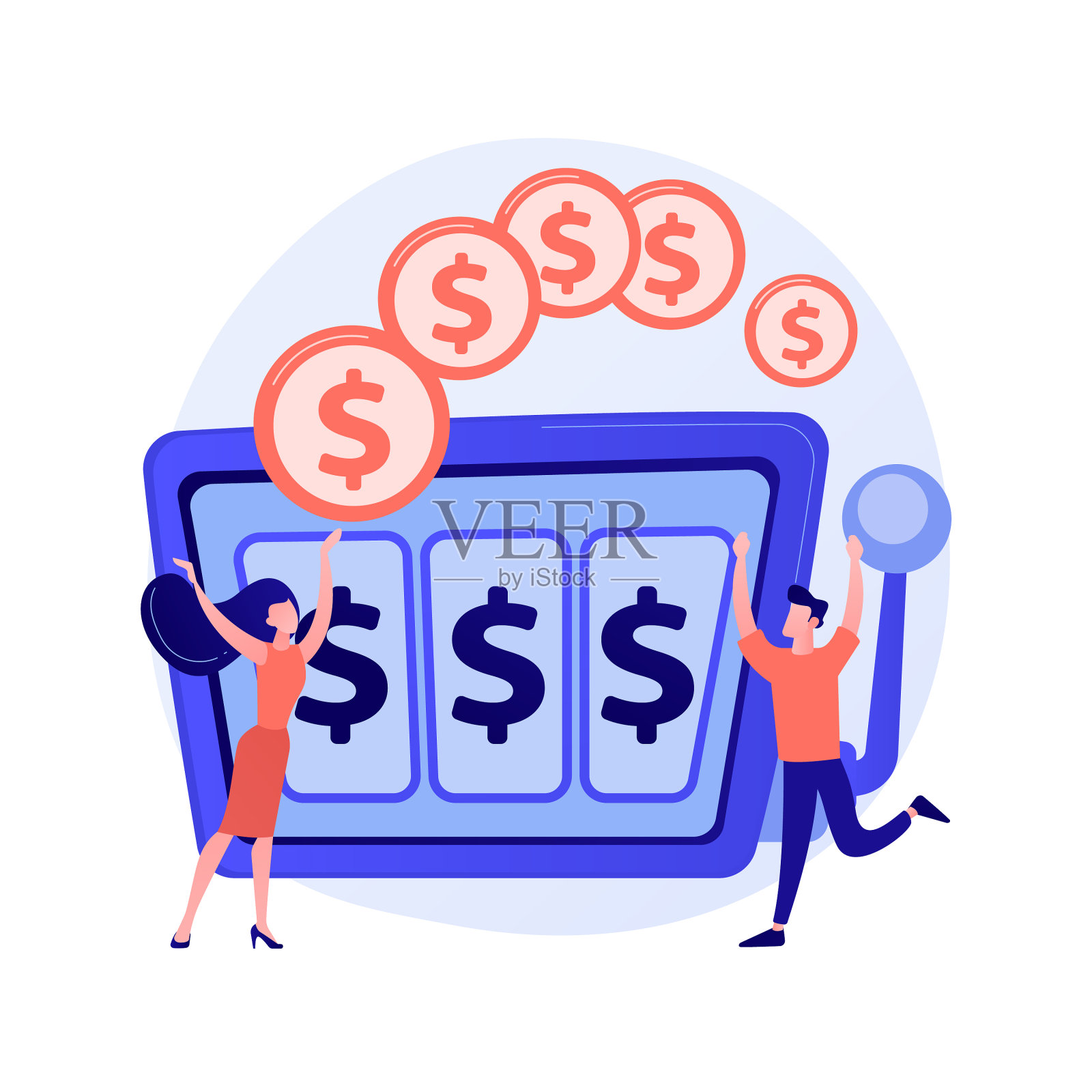 头奖的概念隐喻设计元素图片