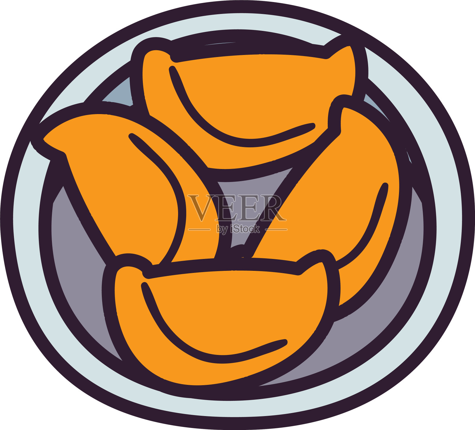 印度馅饼食物填充风格图标设计设计元素图片