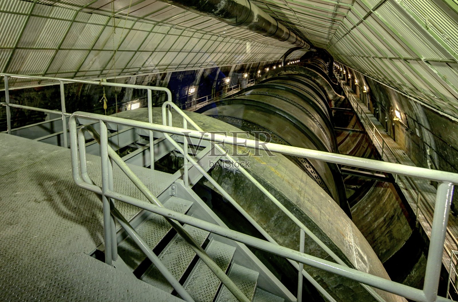 胡佛大坝和水库的细节在亚利桑那州和内华达州的边界照片摄影图片