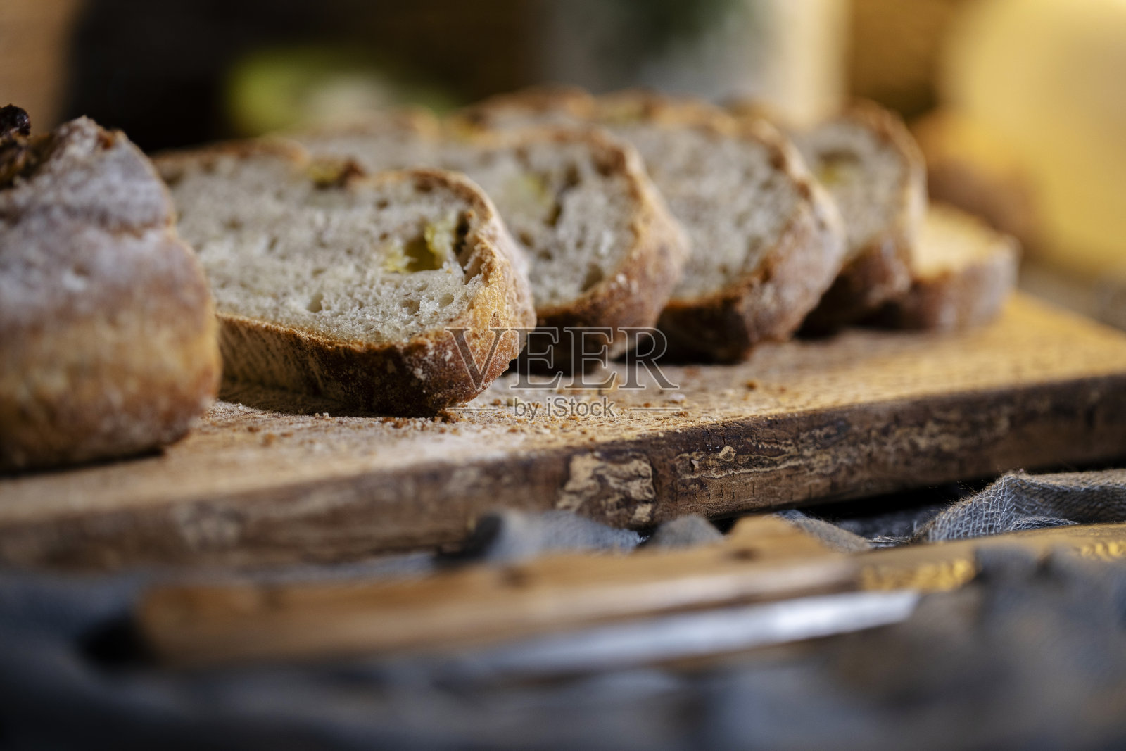 自制的香蕉面包照片摄影图片