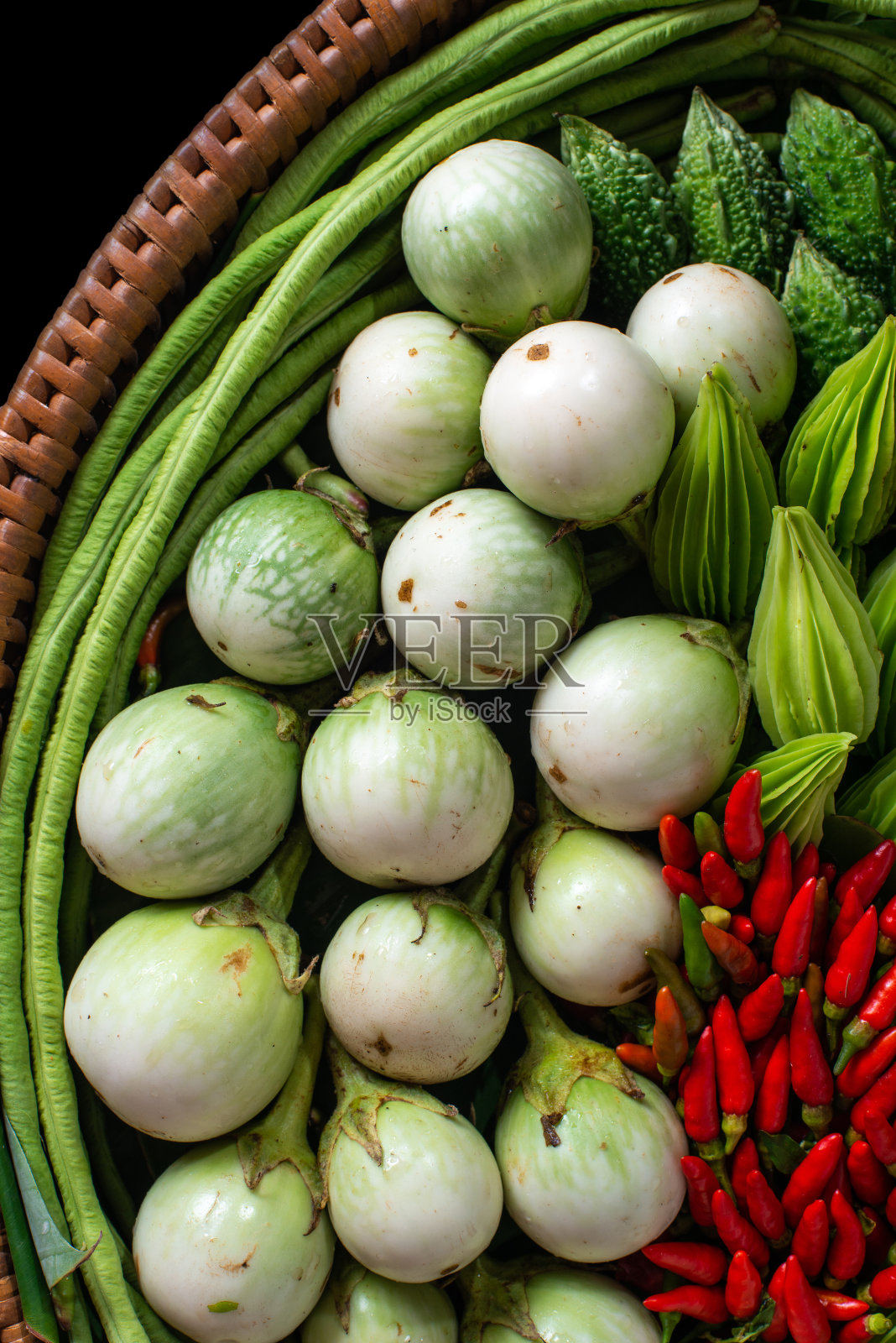 用于烹饪泰国著名美食的泰国香草照片摄影图片