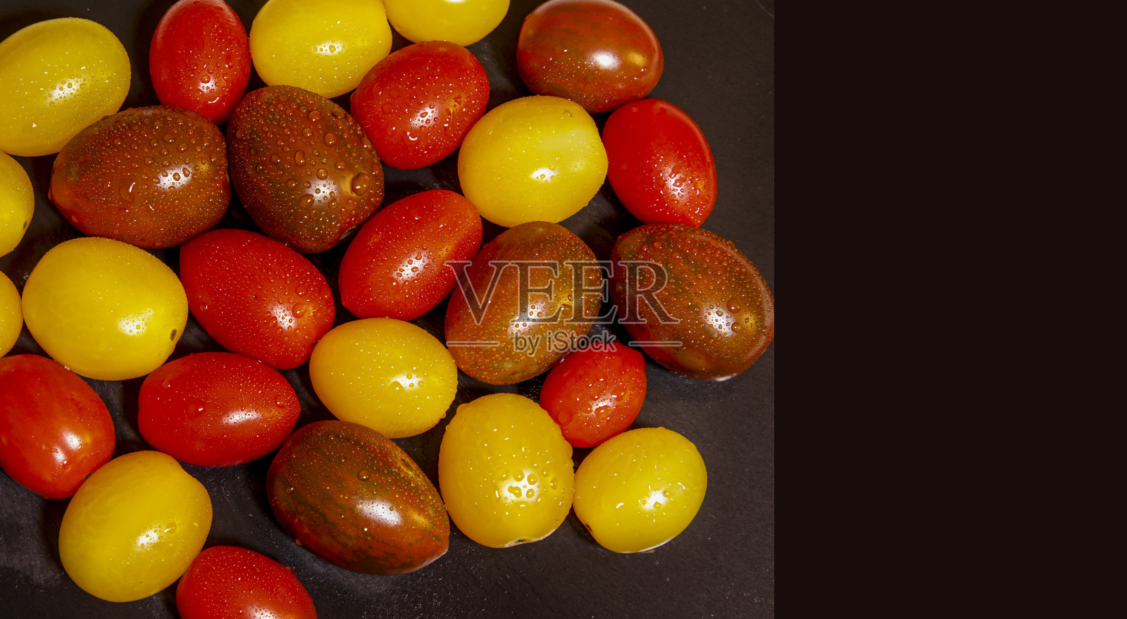 圣女果副本的空间。照片摄影图片