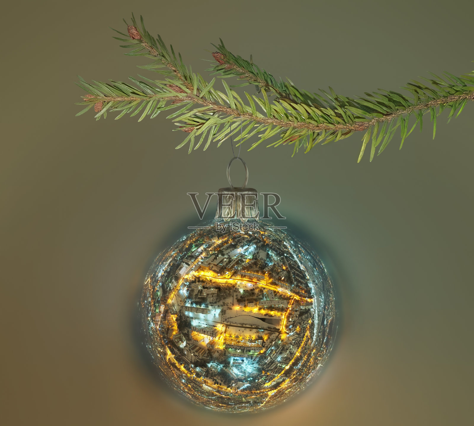 夜城圣诞舞会照片摄影图片