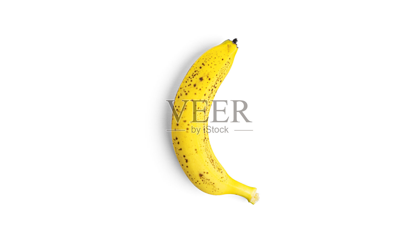 白色背景上的成熟香蕉照片摄影图片