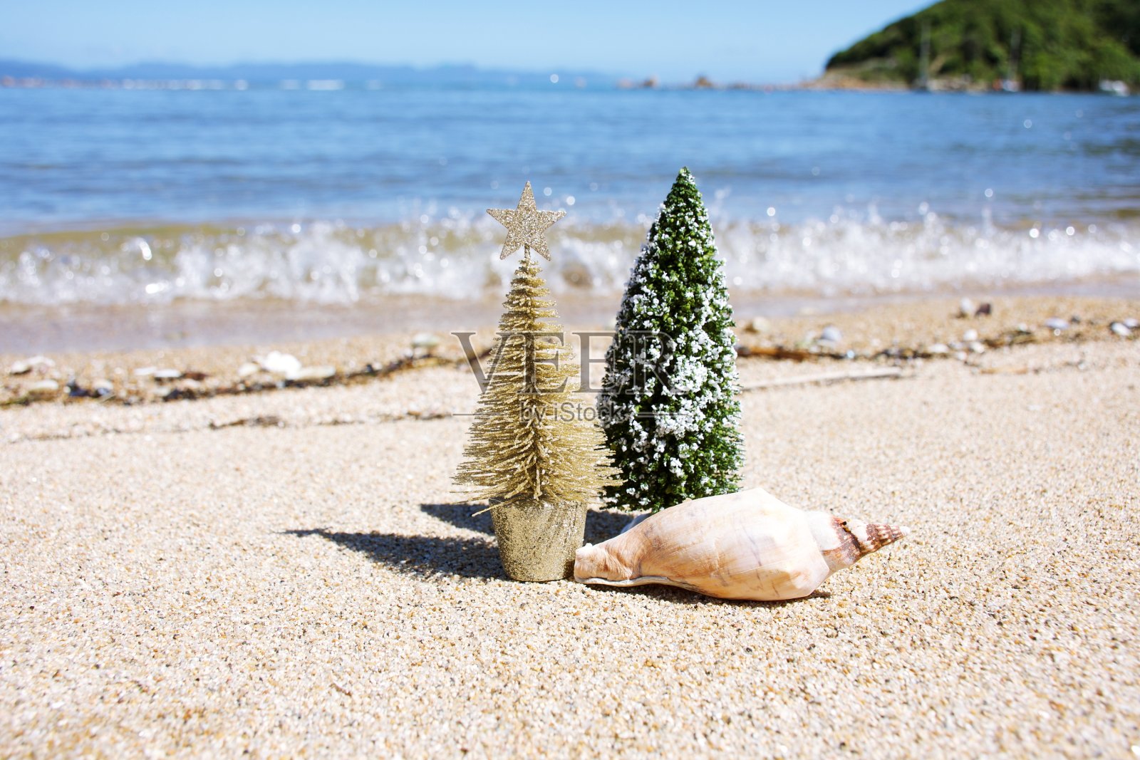 夏天的圣诞背景照片摄影图片
