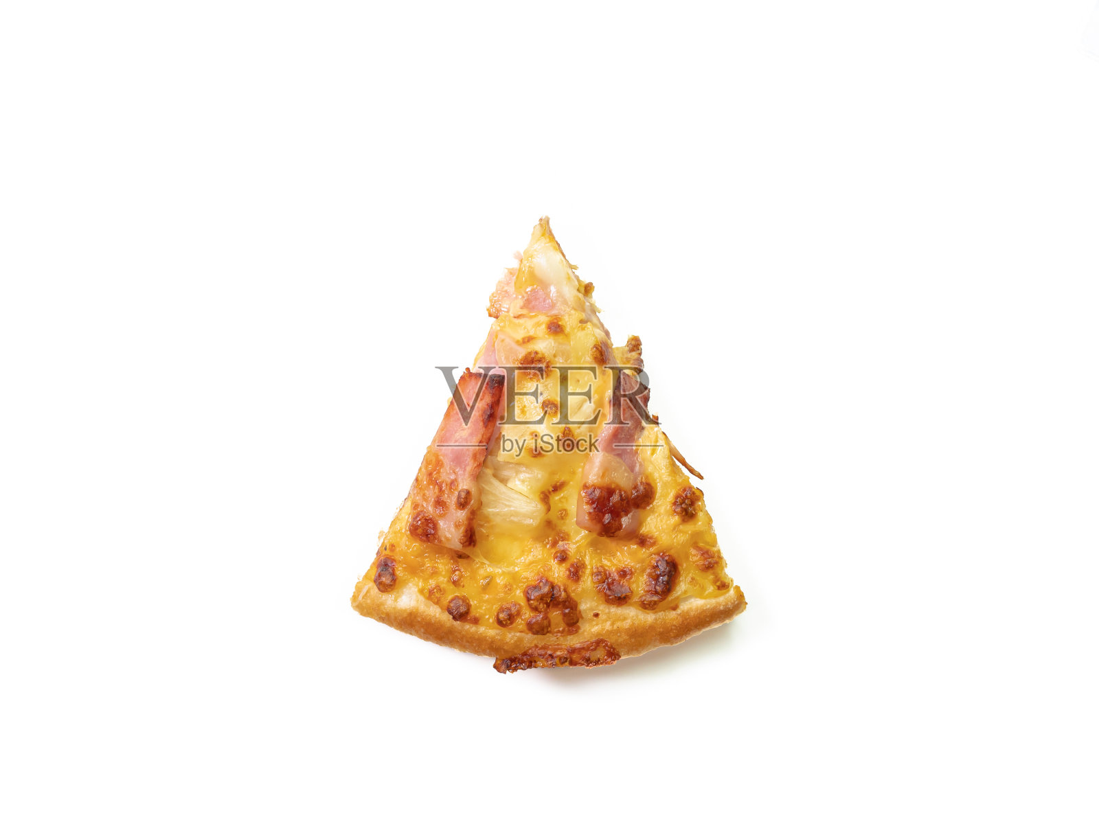 美味的火腿芝士披萨快餐照片摄影图片