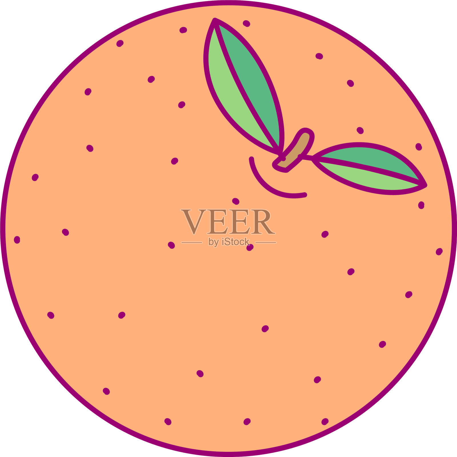 一次性模板圆果设计元素图片