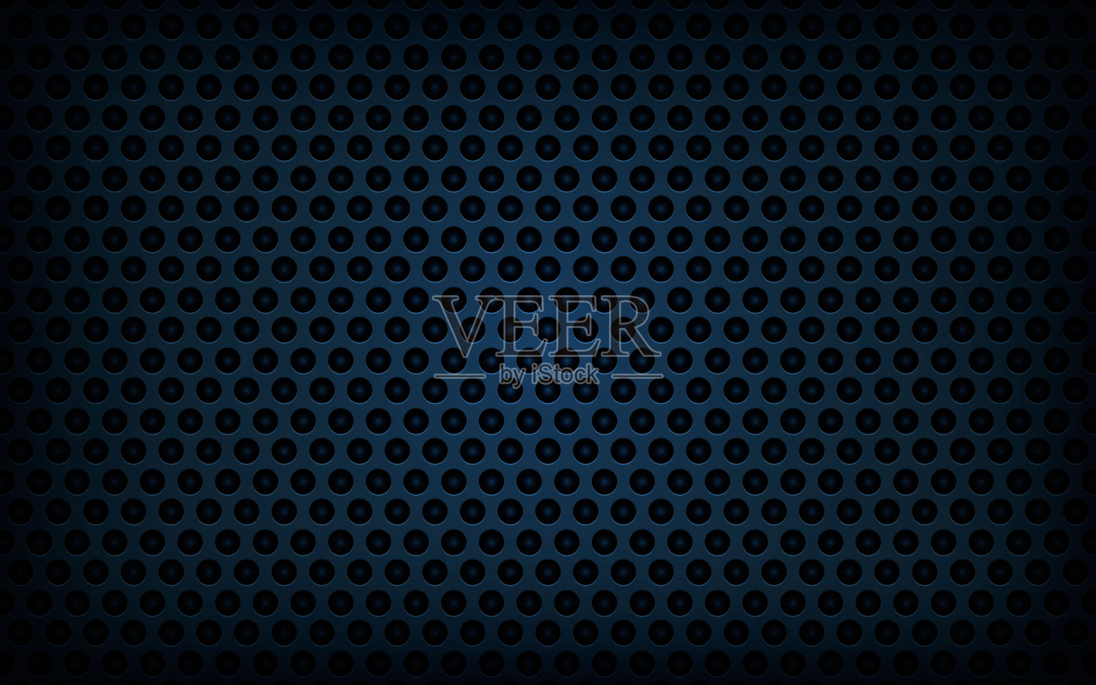 逼真的黑色金属纹理背景。蓝色抽象光效果。插画图片素材