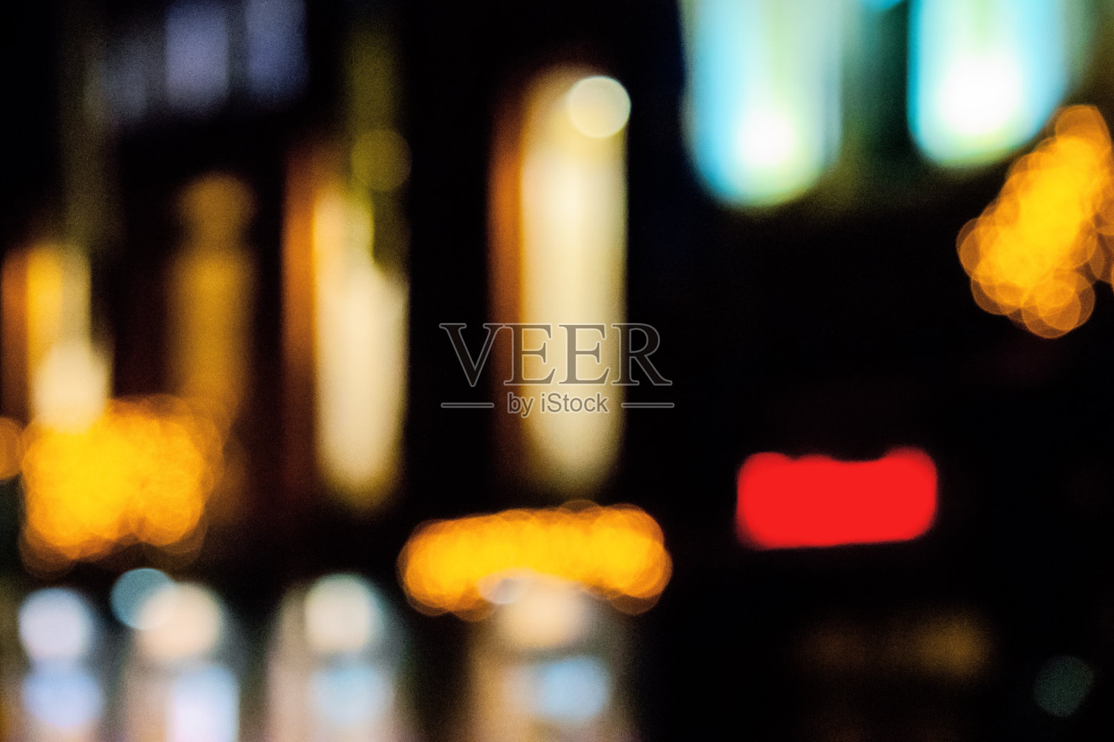 模糊的街灯背景照片摄影图片