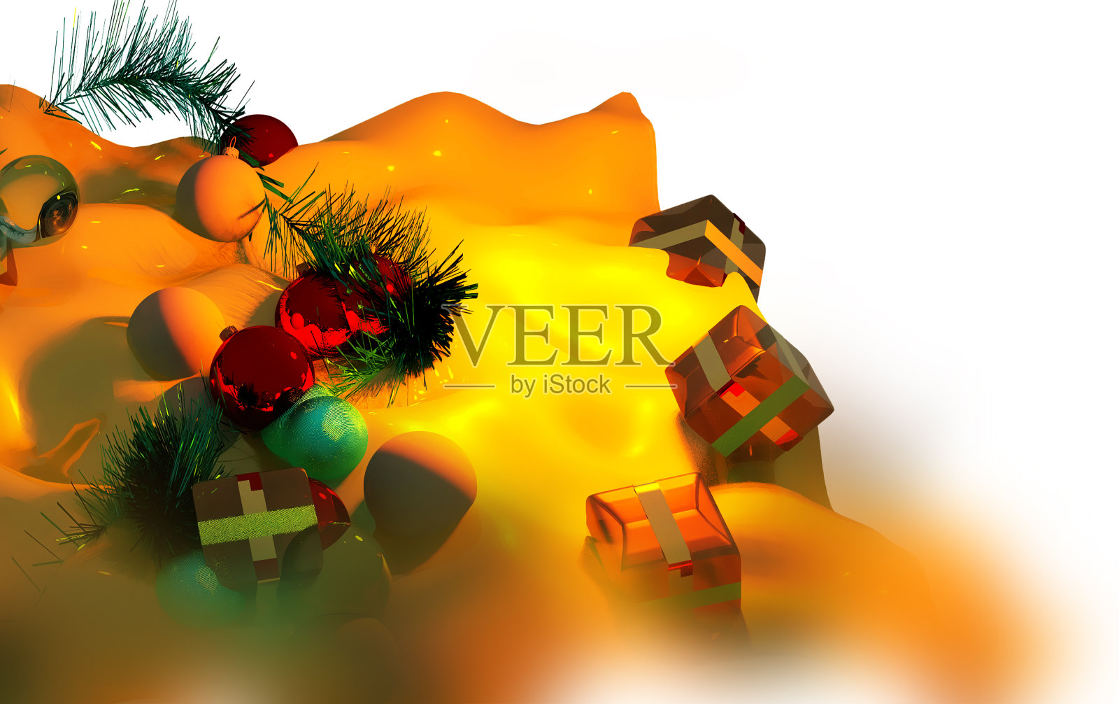 3D渲染圣诞贺卡节日背景照片摄影图片