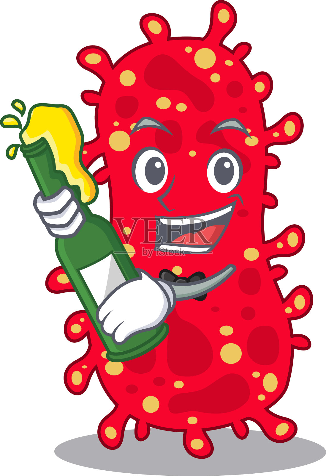 吉祥物人物moraxella说欢呼插画图片素材