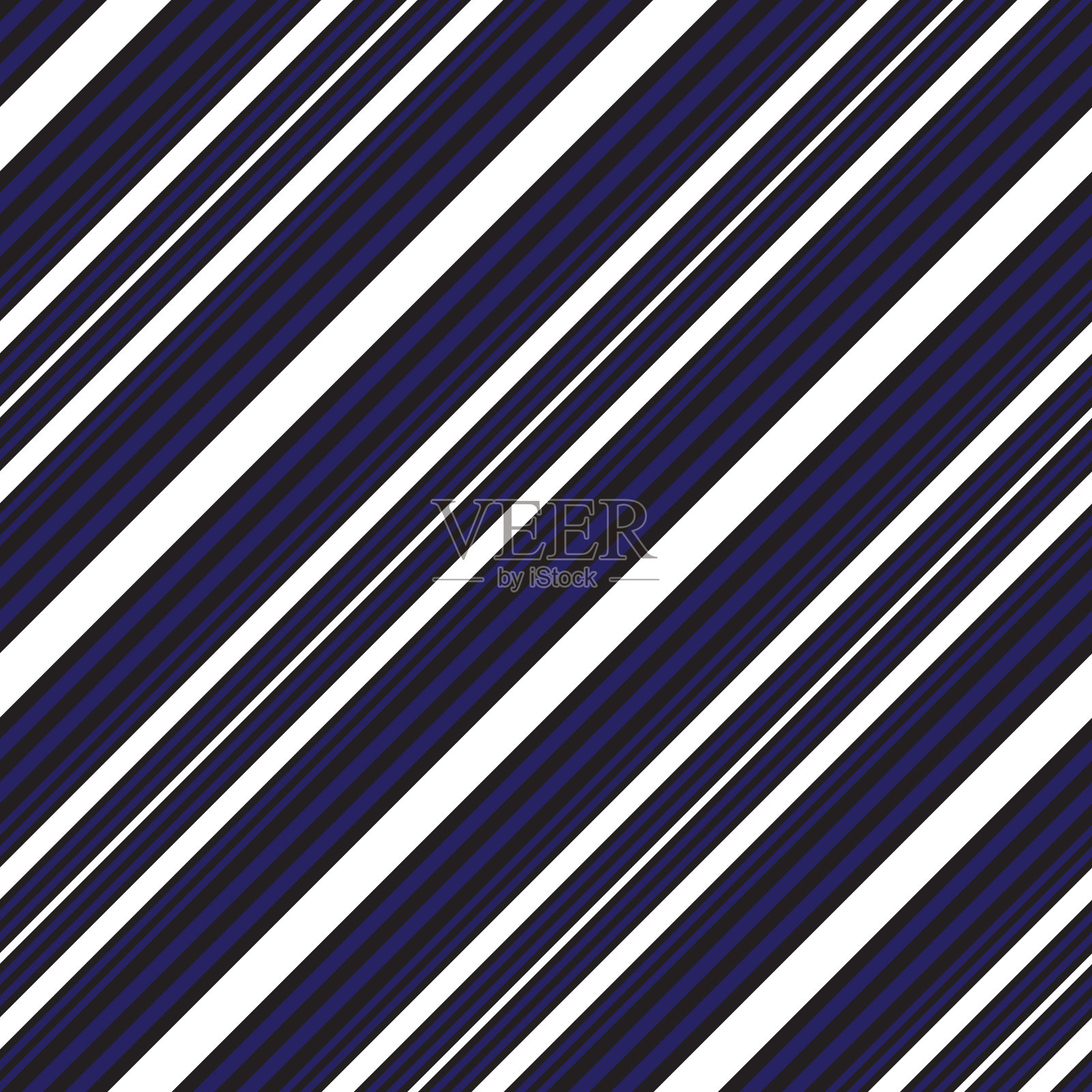 蓝色条纹无缝图案背景中插画图片素材