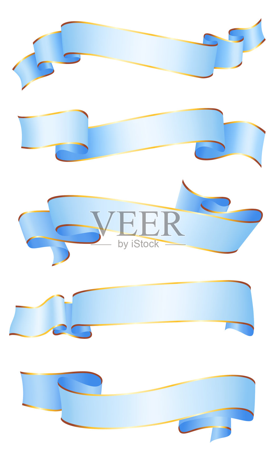 现实的丝带插画图片素材