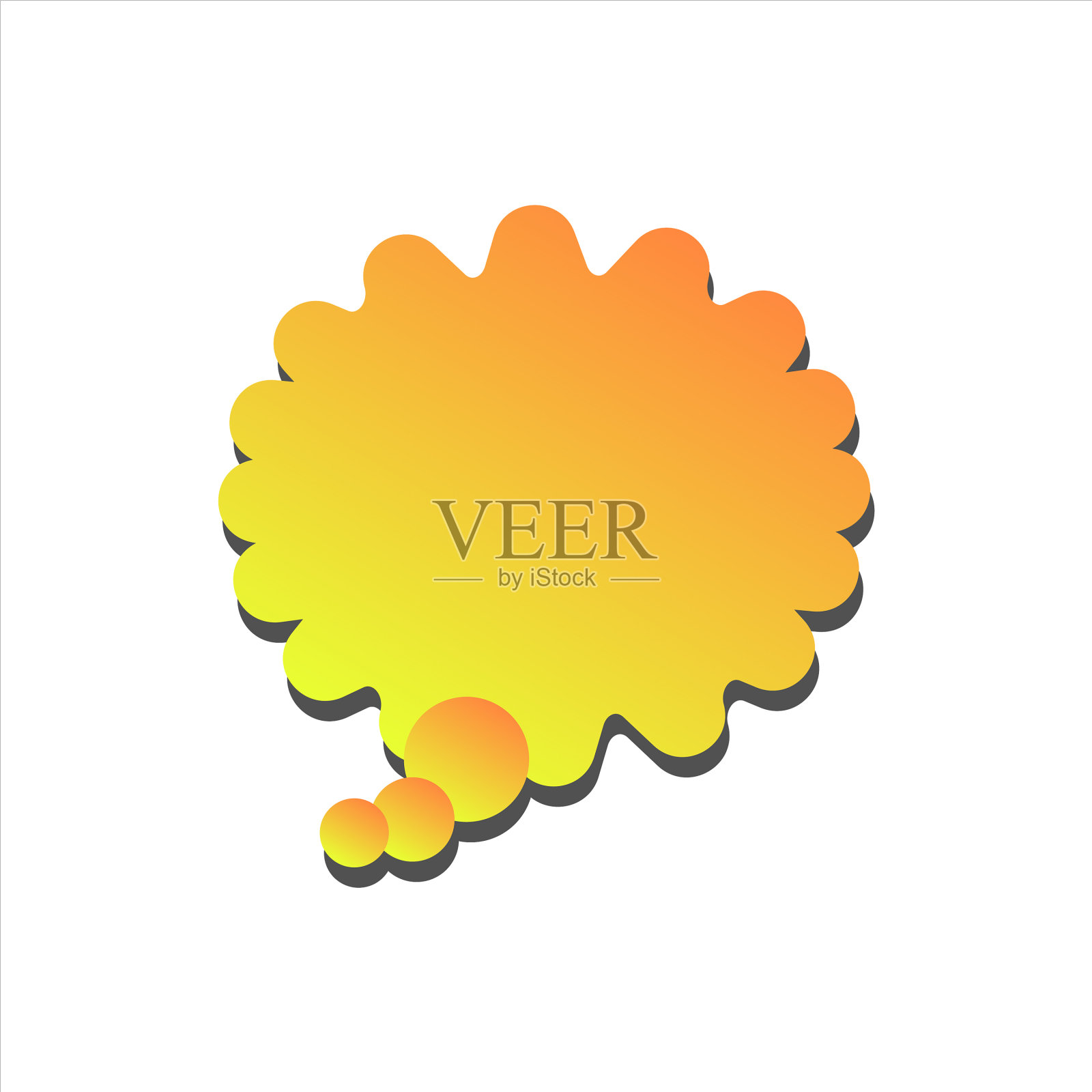 黄色漫画标记插画图片素材