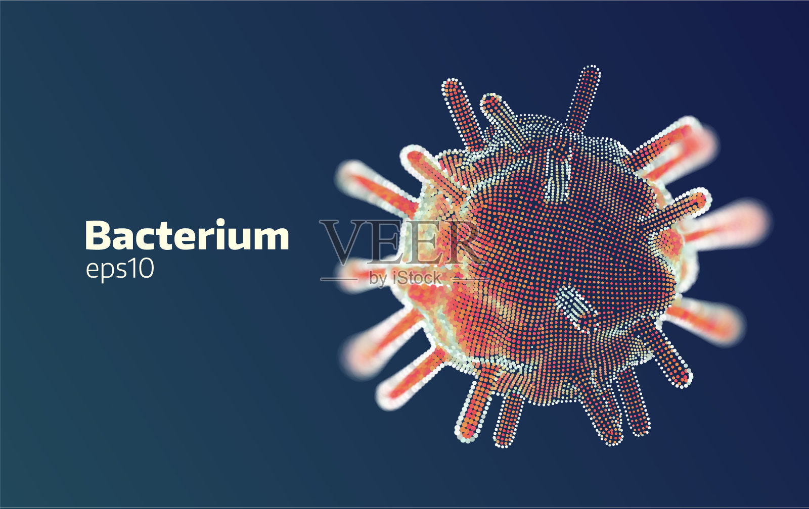 细菌研究3d数字医学插画图片素材