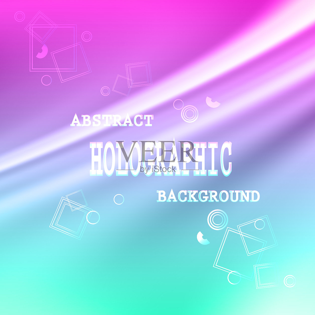 模糊全息背景时尚丝质小故障插画图片素材