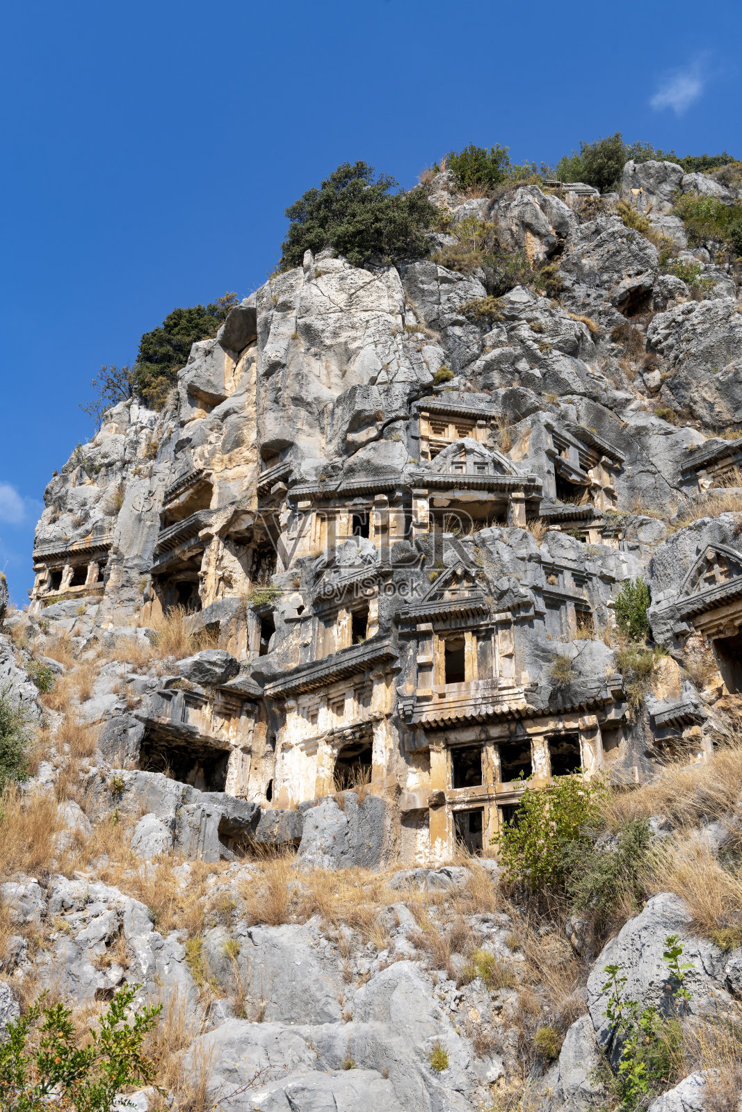 土耳其安塔利亚的迈拉古城。照片摄影图片