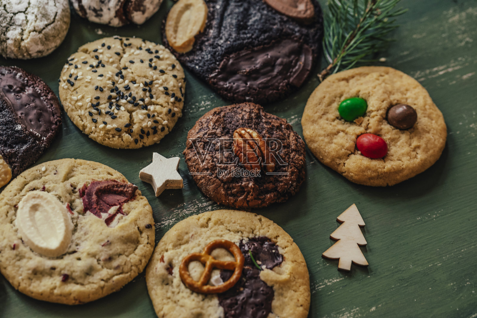 圣诞饼干照片摄影图片
