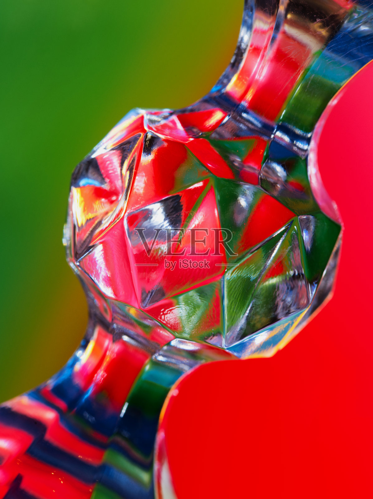 水晶酒杯柄在宏照片摄影图片