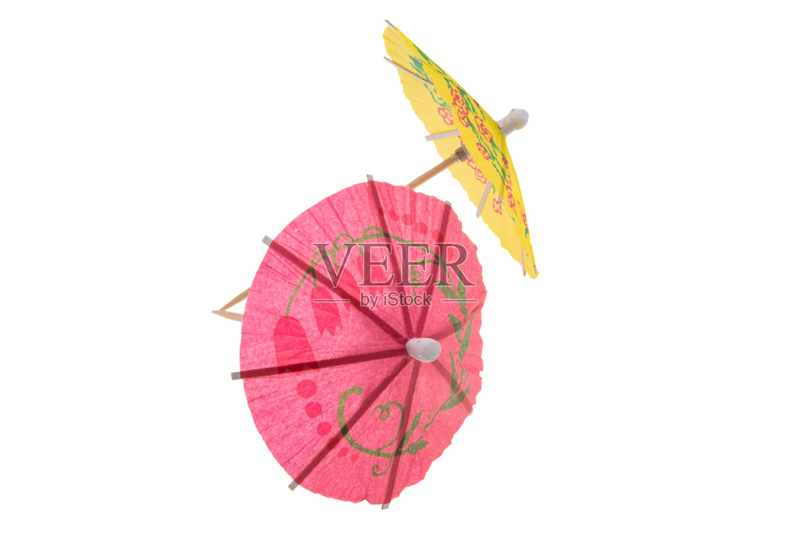 鸡尾酒雨伞孤立照片摄影图片