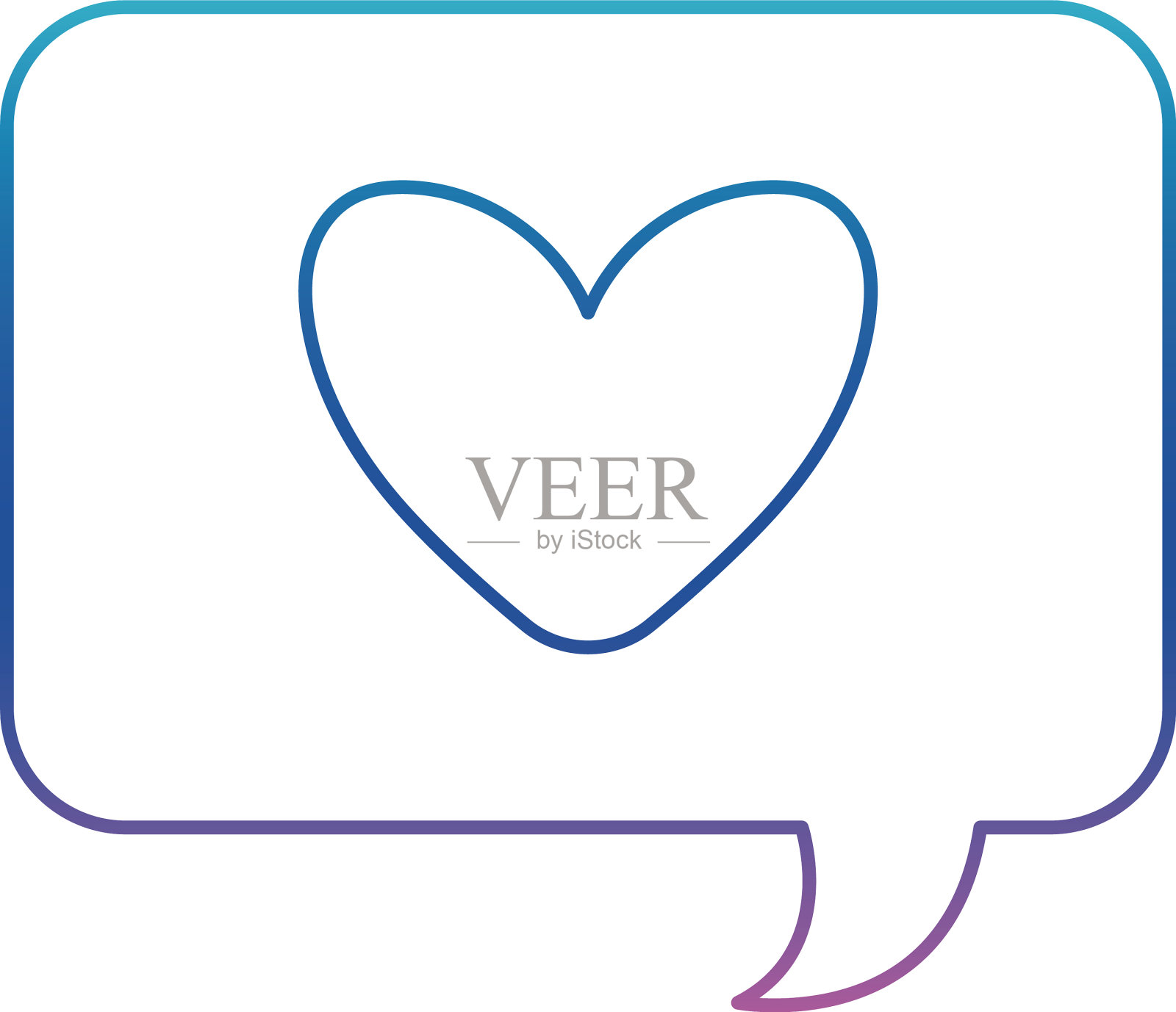 心内气泡退化线条样式图标设计元素图片