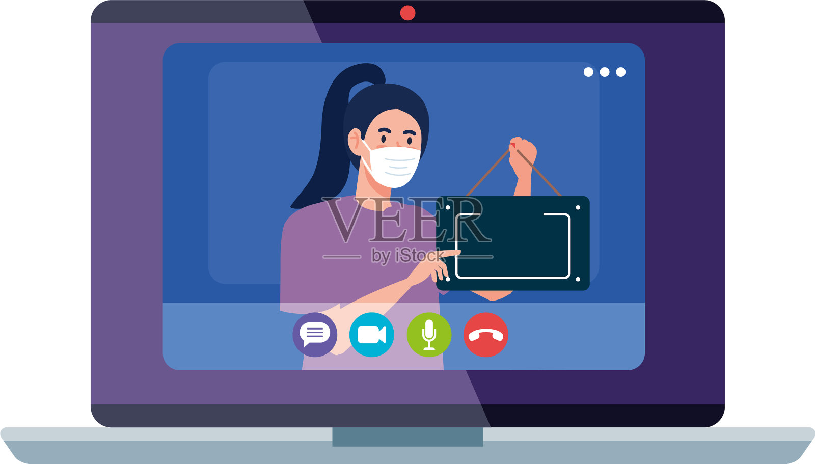 网上购物网站或移动女人设计元素图片