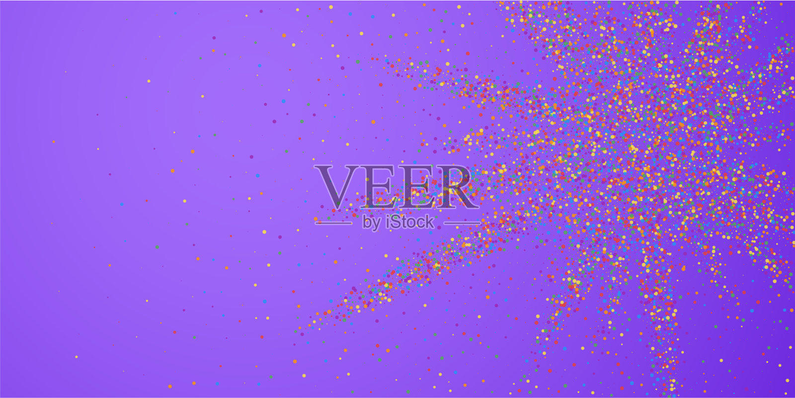 节日五彩缤纷，星光熠熠插画图片素材