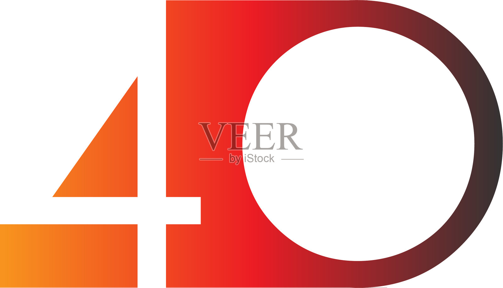 字母4o标志组合设计元素图片