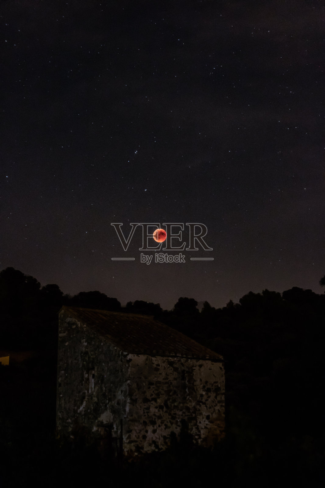 血月照片摄影图片