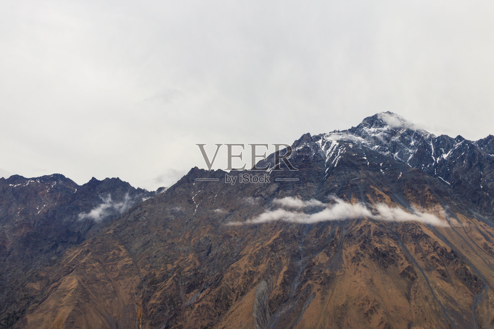 格鲁吉亚高加索山脉的景色照片摄影图片